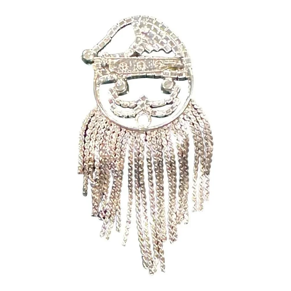 Brooch Festive Santa Face Brooch